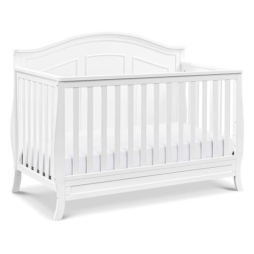 daVinci Emmett 4-in-1 Convertible Crib - GREENGUARD Gold Certified - Converts from Baby Crib to Toddler Bed, Daybed, and Full-Size Bed Effortlessly - 4 Adjustable Heights - Wooden White Crib