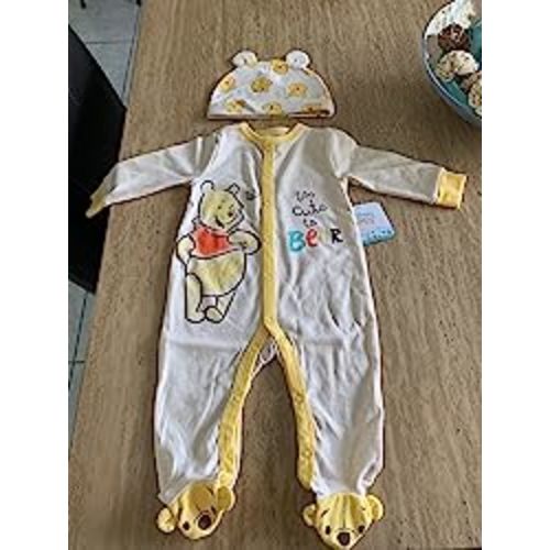 Amazon.com: Disney Winnie the Pooh Boys’ Long Sleeve Romper and Hat Set for Newborn – Yellow/Beige or Orange: Clothing, Shoes & Jewelry