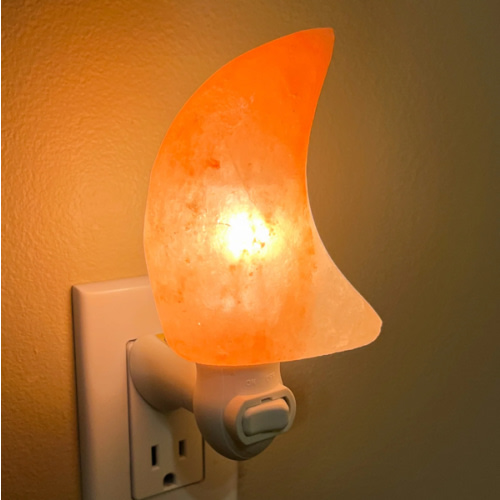 Moon Shape Himalayan Salt Night Light