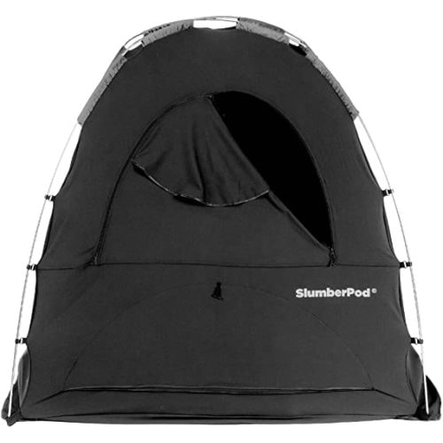 SlumberPod Portable Privacy Pod - Black With Gray Accents