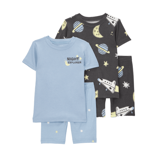 Baby Space Print Snug Fit 4-Piece Pajamas - Carter's | Carter's