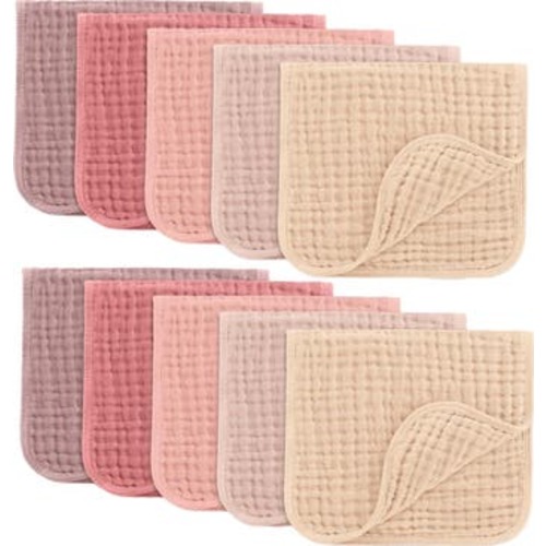 Muslin Burp Cloths - Pack of 10