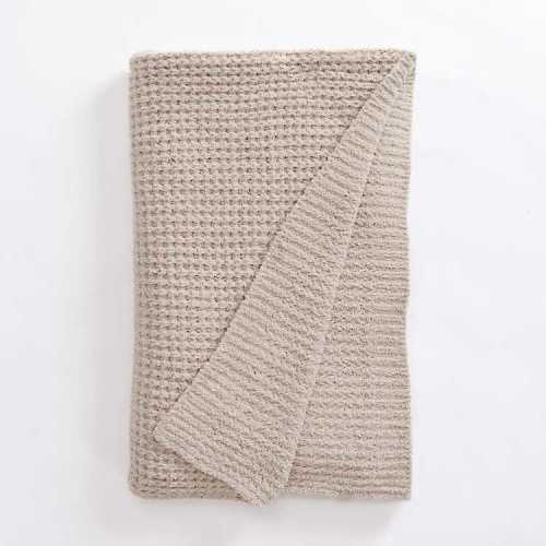 Ivory Luxury Knit Throw | Kirklands Home