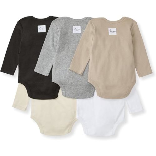 Burt's Bees Baby Unisex Baby Bodysuits, 5-pack Short & Long Sleeve One-pieces, 100% Organic Cotton Bodysuit