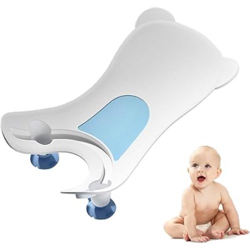 Baby Bathtub for Sink, 2025 Portable Infant Bath Quick Baby Buttock Washing Tool for Baby Boys Girls Washing Buttocks (02Blue)