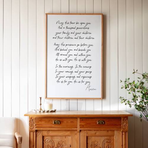 The Blessing Song Kari Jobe | May His Favor Be Upon You | Scripture Song Sign | Christian Song Sign | Mothers Day Gift | 332