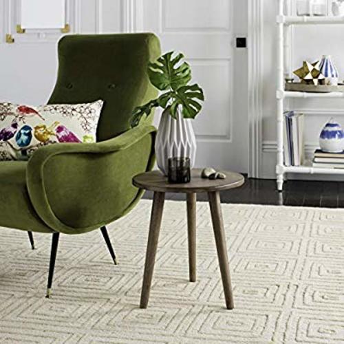 Safavieh Solstice Round Side Accent Table, Chocolate