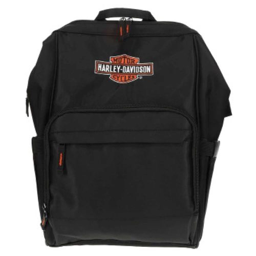 Harley-Davidson Embroidered Bar & Shield Diaper Canvas Backpack - Black