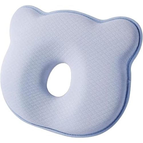 Breathable Memory Foam Pillow,Cute Cartoon Bear Cozy and Soft Pillow, Breathable Bedding Portable Memory Foam Donut Pillow, Prevent Flat Head