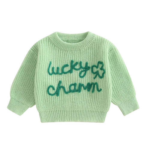 Baby Toddler Boys Girls Lucky Charm St. Patrick's Day Irish Sweater Sh – August + Willow