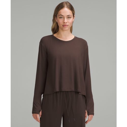 Modal Relaxed-Fit Lounge Long-Sleeve Shirt