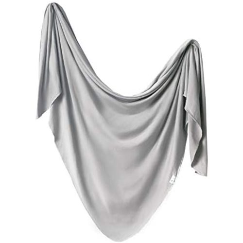 Copper Pearl Large Premium Knit Baby Swaddle Receiving Blanket Stone