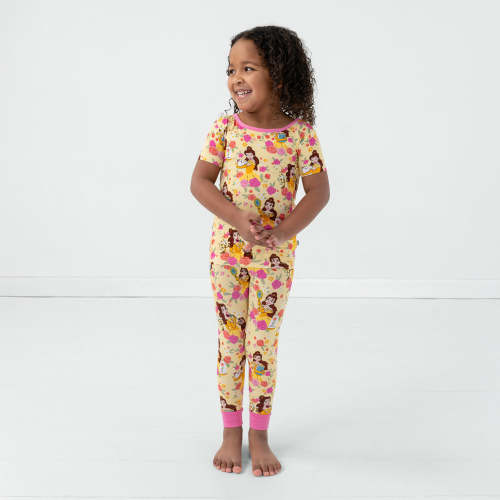 Disney Princess Belle Two-Piece Short Sleeve Pajama Set – Little Sleepies