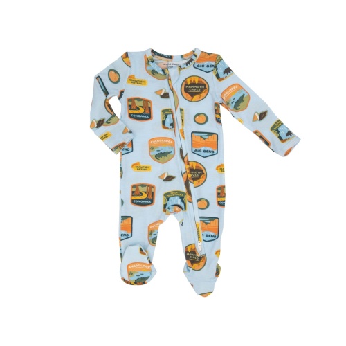 Angel Dear National Parks Patches Southeast 2 way Ruffle Zipper Footie