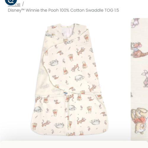 Winnie the Pooh Cotton Swaddle | Newborn | HALO