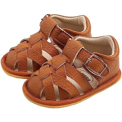 Baby Girl Boy Sandals, Premium Soft Anti-Slip Sole Infant Baby Sandals Summer Casual Beach Shoes Bowknot Princess Dress Flats Prewalker First Walker Shoes