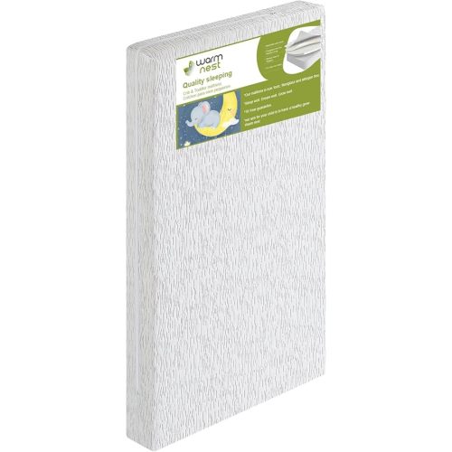 Premium Dual Sided Memory Foam Crib Mattress, Breathable, Washable, Waterproof, fits Standard Full-Size Crib and Toddler Bed, Fiberglass-Free