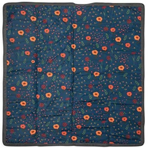 Little Unicorn – Midnight Poppy Indoor/Outdoor Blanket | 100% Polyester | Water Resistant Simple Clean | Wipeable Material | Easy to Carry | Babies and Toddlers | Machine Washable | 5’ x 5’