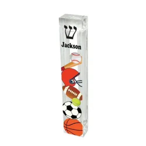 Personalized Acrylic Sports Mezuzah