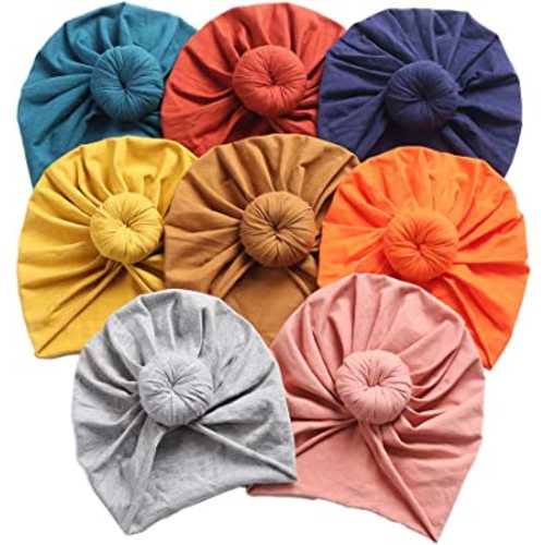 Baby Hats Newborn Baby Turban Baby Girls Hospital Hat Infant Toddler Kid Hat Big Hair Bow Top Knot Head Wrap