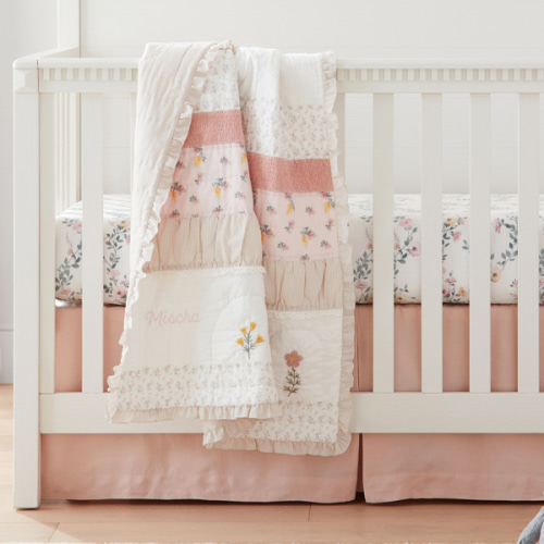 Mischa Blossom Baby Quilt | Pottery Barn Kids