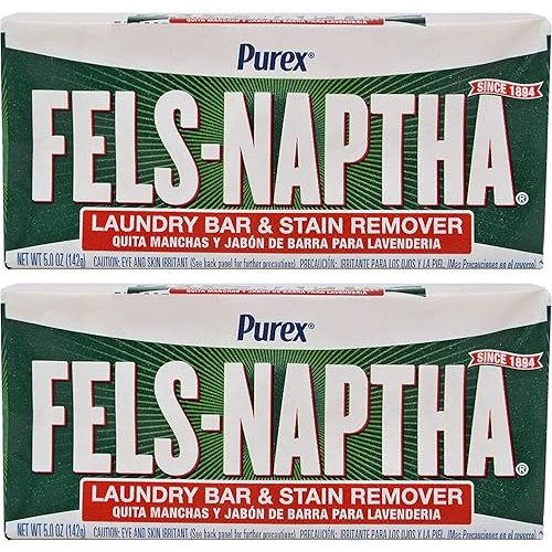 Fels Naptha Laundry Soap Bar - 5.0 oz - 2 pk