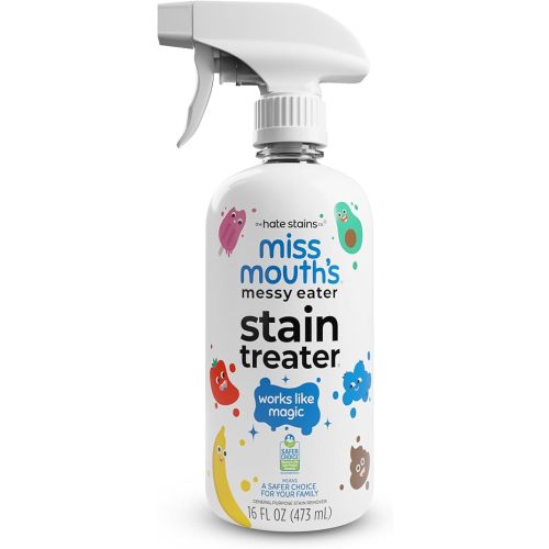 Miss Mouth's Messy Eater Stain Treater Spray - 16oz Stain Remover - Newborn & Baby Essentials - No Dry Cleaning Food, Grease, Coffee Off Laundry, Underwear, Fabric