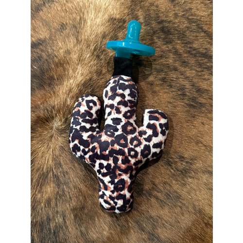 Cheetah cactus baby pacifier