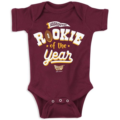 Smack Apparel Rookie of The Year Baby Clothing for Washington Football Fans (NB-7T)