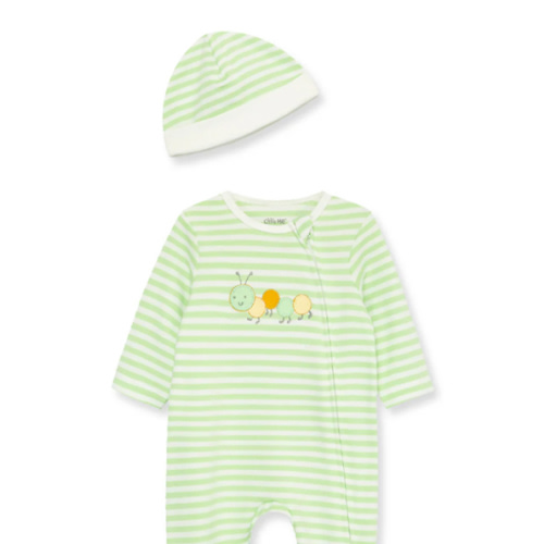 Caterpillar 2-Way-Zip Footie & Hat