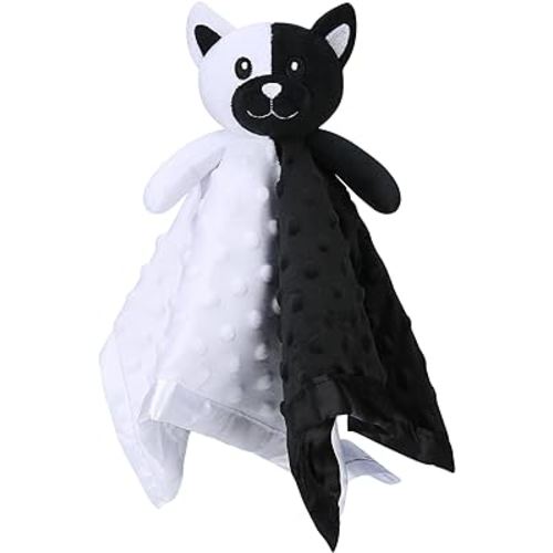 Pro Goleem Cat Loveys for Babies, Soft Security Blanket High Contrast Baby Toys for Newborn Stuffed Animals Baby Gifts for Boys and Girls, 16 Inch
