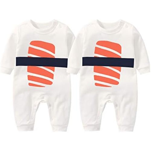 YSCULBUTOL Baby Bodysuit Yummz Tomato Ketchup Mustard Red Yellow Twins Set Boys Girls Clothes Twins Baby Outfits