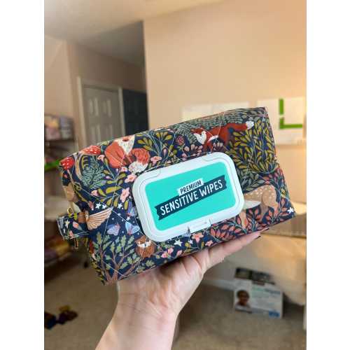 Handmade Double Sided Diaper Wipe Case – NOT Shipping before Christmas- Stylish Baby Essentials