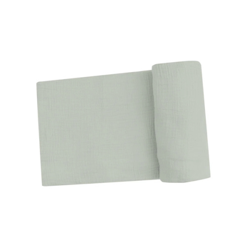 Swaddle Blanket - Solid Muslin Desert Green
