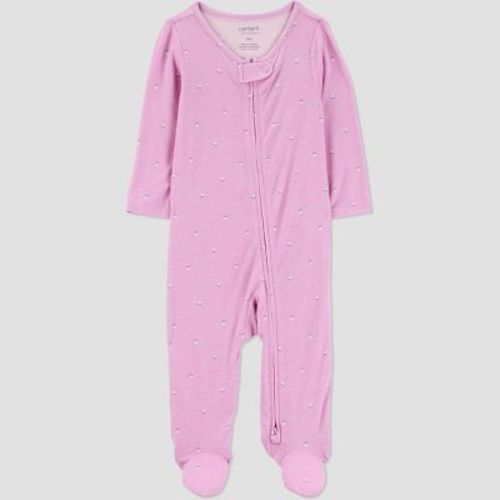 Carter's Just One You® Baby Girls' Comfy Soft Geo Sleep N' Play - Pink/white Newborn