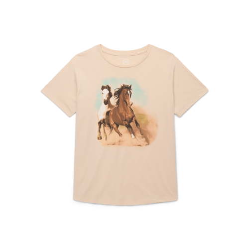 Wonder Nation Girls Graceful Gallop Graphic Tee with Short Sleeves, Sizes 4-18
