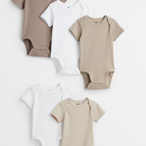 5-pack Cotton Bodysuits