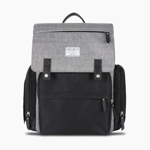 Eddie Bauer Cascade Diaper Bag Backpack - Black/Grey