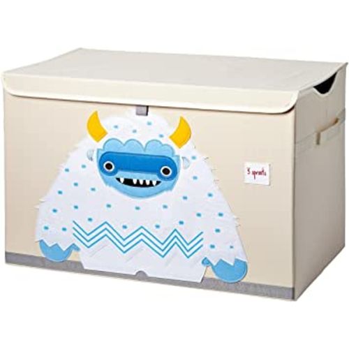 3 Sprouts Kids Toy Chest - Storage Trunk for Boys and Girls Room, Yeti