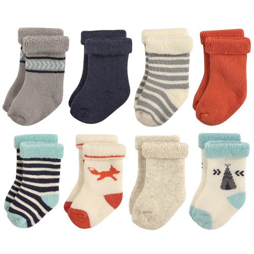 Hudson Baby Baby Girls' Cotton Rich Newborn and Terry Socks