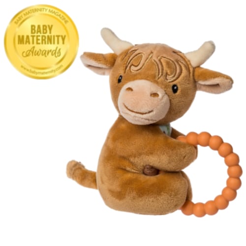 Hetty Highland Cow Teether Rattle - Mary Meyer Stuffed Toys