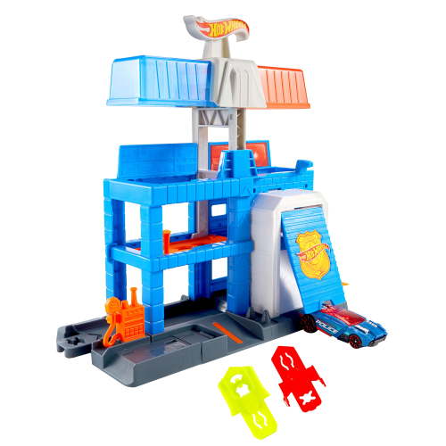 Hot Wheels City Downtown Police Tower Playset