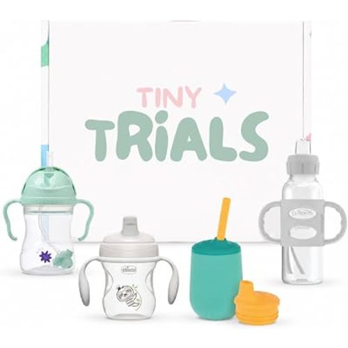 Sippy Cup Variety Pack for Babies 6+ Months – Spill-Proof Straw & Spout Trainer Cups Featuring Dr. Brown's, Chicco, Lansinoh & Nuby – Transition Cups Gift Set