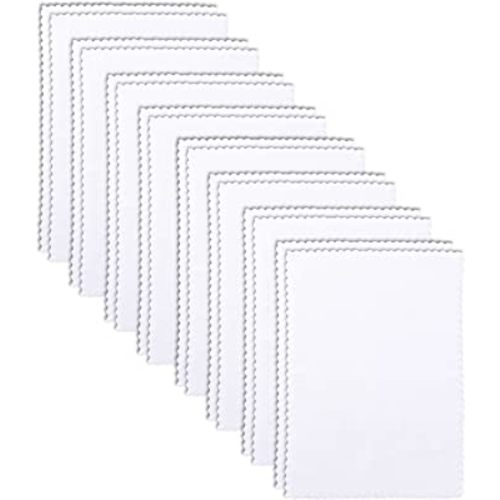 BAMBOO QUEEN 16 Pack Super Soft Baby Burp Cloths, Ultra Absorbent Large Newborn Burping Cloth, Milk Spit Up Rags, Unisex White, 16 × 12 Inch