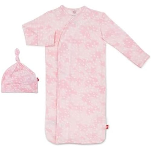 Magnetic Me Modal Newborn Sleeper Gown & Hat Set | Silky Soft Modal Fabric Sleep Sack