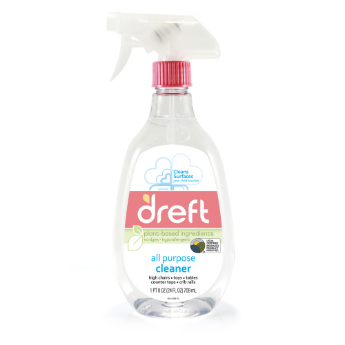 Dreft Plant-Based All Purpose Cleaner Baby Essentials, Multipurpose Cleaning Supplies, 24 fl oz