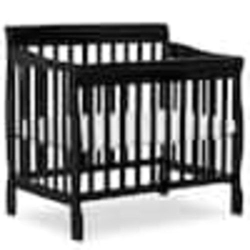 Dream On Me Aden Black 4-in-1 Convertible Mini Crib 628-K