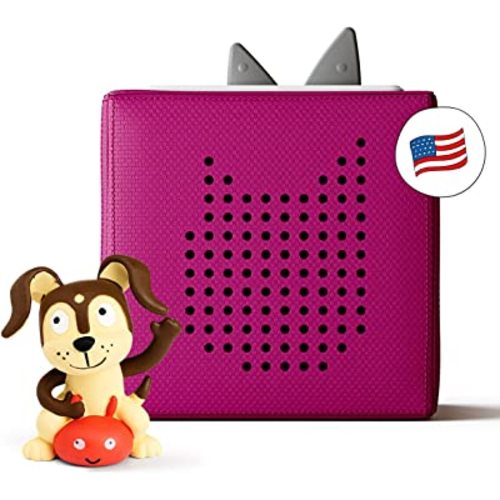Toniebox Audio Player Starter Set with Playtime Puppy - Listen, Learn, and Play with One Huggable Little Box - Purple