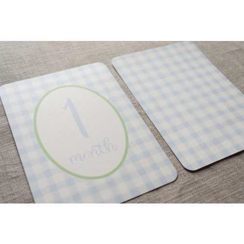Baby Monthly Milestone Cards - First Year Baby Photo Props - Newborn Monthly Cards - Baby Shower Gift - Baby Memory Keepsake - Baby Boy