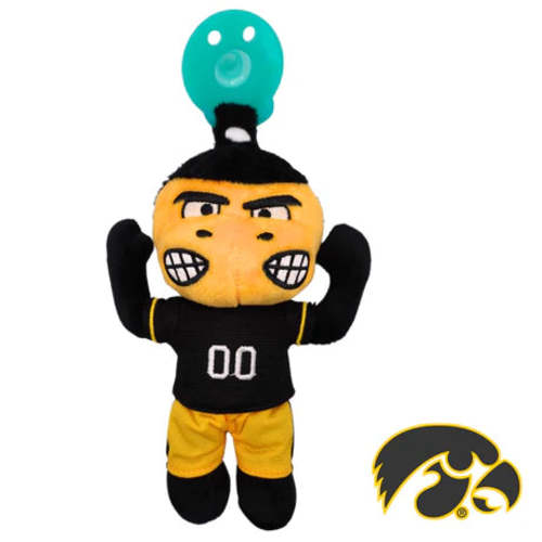 Iowa "Herky the Hawk" Plush Pacifier